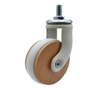 4 Pack 2.5 Inch PVC Swivel Caster Wheels with Brake Quiet Furniture Wheels for Easy Mobility Universal Fit for Carts & Furniture (White)