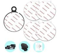 4 Pack 2.76"(70mm) [EASY TO PEEL OFF] Very High Bond Sticky Adhesive Replacement,Circle Double Sided Pads Gule for Dashboard / Windshield Suction Cup Car Phone Holder Cellphone Cradle Mounts (White)