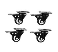 4-Pack 2-Inch Universal Casters with Brake 50mm Diameter Quiet Bearings Perfect for Network Racks Heavy-Duty Mobility Solutions