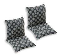4-Pack/2-Pack Slish Kitchen Chair Cushs with Ties & Back Support 45x45cm table Seat Pads for Dining Room Decor