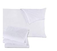 4 Pack(2 Pairs) Cotton Terry Waterproof Pillow Protectors Pair Zippered Anti Bed Bug Allergy Anti Bacterial Anti Dust Mite Pvc Fre e Washable