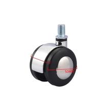 4-Pack 2" Universal Alloy Caster Wheels, Silent Swivel Casters for Chairs, Furniture, Cabinets & Sofa, Heavy-Duty Replacement Rollers for Smooth Mobility