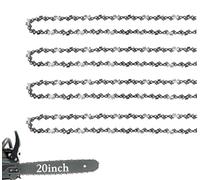 4 Pack 20 Inch Chainsaw Chain .325" Pitch .058" Gauge 76 Drive Links Fits for Blue Max 53543 8901 8902 52209, Oregon 21LPX076G, Stihl 36880050076, 25RM376E and More