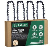 4 Pack 20 Inch Chainsaw Chain .325" Pitch .063" Gauge 81 Drive Links 20 Inch Replacement Low Kickback Saw Chains Compatible with MS260 MS290 MS390 MS440 MS460 Carlton Windsor Oregon and More V81