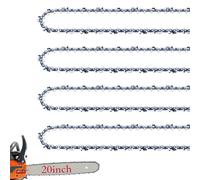 4 Pack 20 Inch Chainsaw Chain 72 Drive Links .050" Gauge 3/8" Pitch, Replacement Chains 20" Chain Saw Chain Fits for Husqvarna 455 Rancher Chain Stihl Makita Chainsaw and More