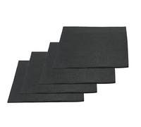 4-Pack 20" x 20" Carbon Felt Welding Blankets - Heat Resistant up to 1800°F - Fireproof Mat for Glass Blowing, Camp Stove, Grill - Fire Resistant Pad - Carbon Fiber Blanket