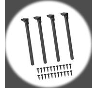 4-Pack 20cm Foldable Metal Table Legs, Replacement Sofa Feet with Screws, Self-Tapping Furniture Legs for Table, Bed, Cabinet, Dresser (25CM/9.8in)