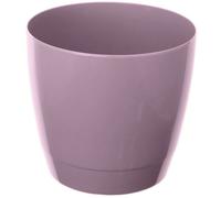 4-Pack 22cm Small Plant Pots, Purple - 5L Round Plastic Planters