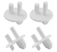 4 Pack 241993001 Rear Crisper Drawer Cover Support Refrigerator Shelf Support Replacement Part Compatible with Frigidaire Refrigerator Replaces for AP4393090 PS2358879 240350802 1513081 7241993001