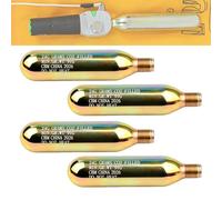 4 Pack 24g 1/2" CO2 Reset Cylinder Replacement Thread CO2 Cartridges for Inflatable Jackets, Life Jackets, Personal Flotation Belt, Accessories