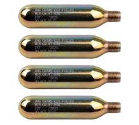 4 Pack 24g 1/2" CO2 Reset Cylinder Replacement Thread CO2 Cartridges for Inflatable Jackets, Life Jackets, Personal Flotation Belt, Accessories