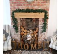 4 Pack 270cm (9ft) x 25cm Imperial Pine Christmas Garland Decoration Plain Green Samuel Alexander Green One Size