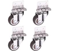 4 Pack 2Inch Swivel Caster Wheels for Furniture Bed Table Rotating Platform ChairUniversal Small Rolling Wheels for Hardware Solutions
