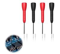 4 Pack 2mm Extended Needle Test Probes, 600V/10A Non-Destructive Multimeter Test Probe Ultra-Thin Electrical Needles for Fluke tl71 tl75 Multimeter Leads