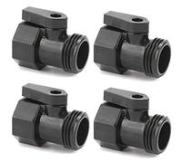 4 Pack 3/4" Garden Hose Shut Off Valve,1-Way Restricted-Flow Water Shut-Off, Fits 3/4 Inch Hose Connector