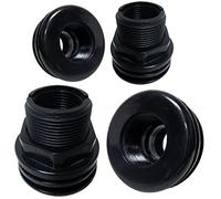 4 Pack - 3/4" Threaded X Threaded Bulkhead (AM Brand)