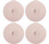 4 Pack 3.9" Silicone Lids for Cups Bowls Plates Pans, Microwave Splatter Cover, Kitchen Containers Lids Cover for Food Storage, Mini