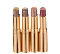 4-pack 3 Color Eyeshadow Stick, Cream Eyeshadow Stick For Easy Eye Makeup, Matte Earth Tone, Pearlescent, Shimmery Brownish Orange, Rose