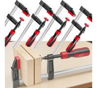 4-Pack 300mm Woodworking Bar Clamps, Quick-Release F-Style Clamps with 600 lbs Clamping Force for DIY, Wood & Metal Projects