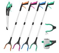 4 Pack 32 Inch Grabber Reacher Tool, Foldable Lightweight Trash Picker Grabber for Seniors,