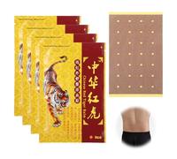 4 Pack-32 Pcs Chinese Red Tiger Patches, Ultra Strength Natural Herbal Heat Patches for Muscle Joint Shoulder Neck Knee Back