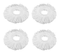 4 Pack 360° Spin Magic Mop Refills Universal Microfiber Heads for Standard Rotating Mop Systems Home Office Commercial Use