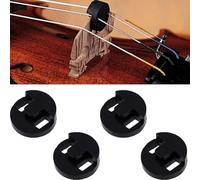 4 Pack 4/4 Violin Mute, Violin Silence Rubber Practice Mute Set, Round Style Red for Fiddle 4/4 Violins Volume Control