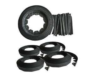 (4 Pack - 40m) KCT 10 Metre Flexible Plastic Lawn Edging Grass Border with Pegs