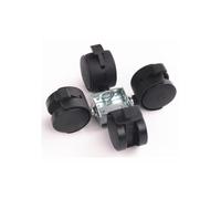 4-Pack 40mm Swivel Caster Wheel with Brake, Replacement Office Chair Wheels for Furniture Hardware Rolling Roller Furniture Castors