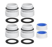 4 Pack 40mm to 1 1/2 Inch Conversion Kit Compatible with Intex Hayward Coleman Pool Filter Pump Adapter, 4560 Hose Conversion Adapters Kit for Pool Pump Sand Filter Above Ground