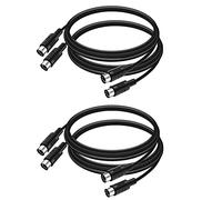 4-Pack 5-Pin DIN MIDI Cable, 3-Feet Male to Male 5-Pin MIDI Cable for MIDI Keyboard,Keyboard Synth,Rack Synth,Rack Synth