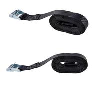 4-Pack 5m Cam Buckle Tie Down Straps for Cargo Securing, Roof Racks & Trailers - 25mm Nylon Webbing with Zinc Alloy Buckles, 250kg Rated Load, Las