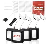 4 Pack 6.5ft Retractable Remote Control Tether New Upgraded with Adjustable Locking Cord, TV Remote Finder and Security Lanyard for Game Controllers, Tablets - Never Lose Your Remote Again Tnkcter