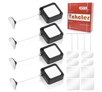 4 Pack 6.5ft Retractable Remote Control Tether New Upgraded with Adjustable Locking Cord, TV Remote Finder and Security Lanyard for Game Controllers, Tablets - Never Lose Your Remote Again Tnkcter