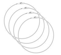 4 Pack 6 Inch Metal Rings Wrench Organizer Duty Easy Open & Close Metal Binder Rings for Tool Organization, DIY Crafts, Index Cards, Dream Catchers and Key Rings