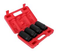 4-Pack 6-Point 1/2-Inch Drive Deep Impact Socket for Front and Rear Wheel Axle Nuts