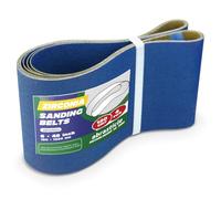 4 Pack 6 x 48 Inch Zirconia Sanding Belts, 120 Grit Heavy Duty Belt Sander Paper, Fits Belt Sander & Bench Sander for Woodworking, Metal Polishing and Precision Finishing