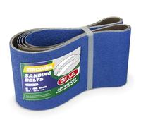 4 Pack 6 x 48 Inch Zirconia Sanding Belts, Assorted Grits (40/60/80/120) Heavy Duty Belt Sander Paper, Fits Belt Sander & Bench Sander for Woodworking and Metal Grinding