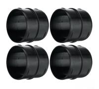 4 Pack 60mm Duct Joiner Connector Pipe for Webasto For Eberspacher For Espar Heater, Black Plastic Air Hose Fitting to Connect 2 Tubes, 52mm Length