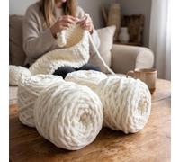 4 Pack 6MM Chunky Chenille Yarn, Soft Thick Knitting Yarn | plush thick yarn with cozy texture, great for hand knitting.perfect for handmade cushions, scarves and home decor accessories