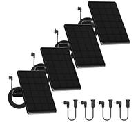 4 Pack 6W Solar Panel for Blink Camera, 2500mAH Panel Compatible with Blink Outdoor 4(4th Gen)/(3rd Gen) XT3 and XT2/XT,IP66 Wterproof,Solar Panel with 360° Adjustable Mount, 10Ft Outdoor Power Cable