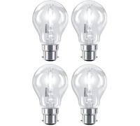 4 Pack 70w =(100w Eqv) GLS Traditional 100% Dimmable Eco Classic Light Bulbs B22 Large Bayonet Cap 1200 Lumens 2800K Warm White 240V, Suitable for Most Ceiling/Lamp Pendants, Wall Lights and Lamps