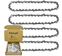 4 Pack 8 Inch Chainsaw Chain 3/8" LP Pitch .050" Gauge 33 Drive Links, 8 Inch Replacement Pole Saw Chains Compatible for Sun Joe SWJ800E SWJ806E, Chicago, Portland 62896, Greenworks, Oregon S33