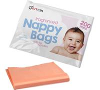 (4 Pack(800)) Nappy Fragranced Bags Disposable and Hygienic Sacks Diaper Tissue Bags