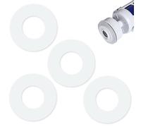 4 Pack 816.418.00.1 Flush Valve Base Sealing Washer Compatible with Geberit Type 212 Flush Valve Replacement Silicone Clear Washers Rubber Seal Diaphragm for Toilet Cistern Leak Repair