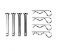 4-Pack 88206 Stainless Steel Grill Hinge Pins | Fits Weber Genesis & Summit Models | Lid-to-Firebox Hardware Kit