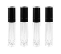 4 Pack 8ml Empty Lip Gloss Tubes, Plastic Refillable Containers | Visible Fill Level, round Shape for Travel and Daily Makeup Routine, for Lip Oil Samples