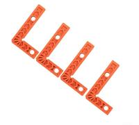 4 Pack 90 Degree Positioning Squares Right Angle Carpenter Tool Clamping Jig For Woodworking Frames Cabinets Drawers Furniture Assembly Diy Project Orange Color Plastic Material 80x50x20mm Size Strong