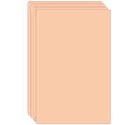 4 Pack A4 Tattoo Practice Skin Sheets, Yellow Silicone For Needle Training, Reusable Fake Skin For Beginners, Ideal For Professional Tattooing