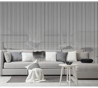 4 Pack Acoustic Wall Panels 600MM X 2400MM Soundproof Decorative Panels for Noise Reduction in Studio, 3D Slat Wall Panelling 5.76m² per Pack (Shiny Silver 01S)